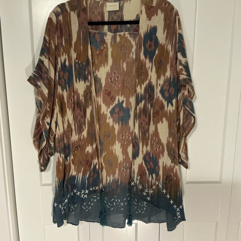 SAACHI Earthy Tones Patterned Tunic